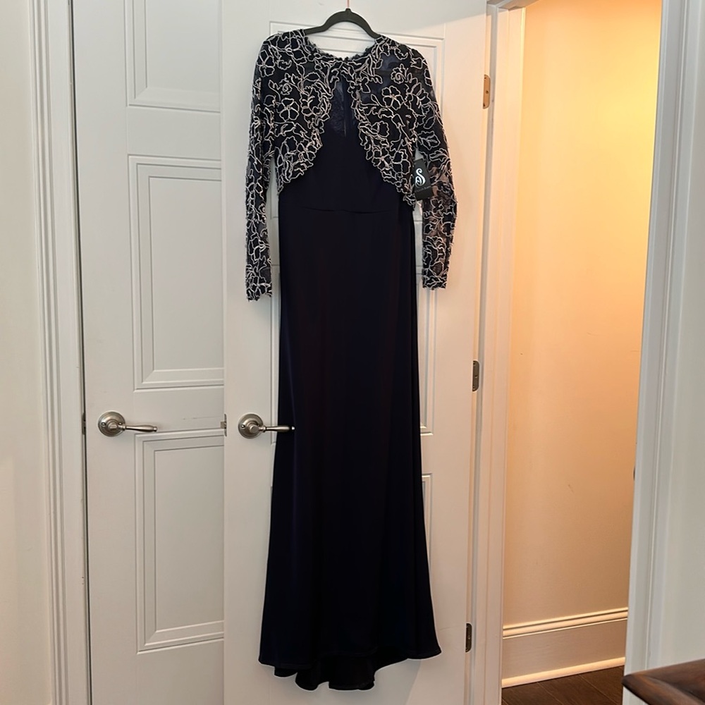 Formal 2-piece dress. Navy. New with tags